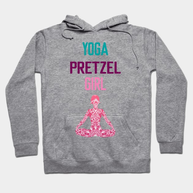 Pretzel Yoga Twisted Girl Hoodie by Elitawesome